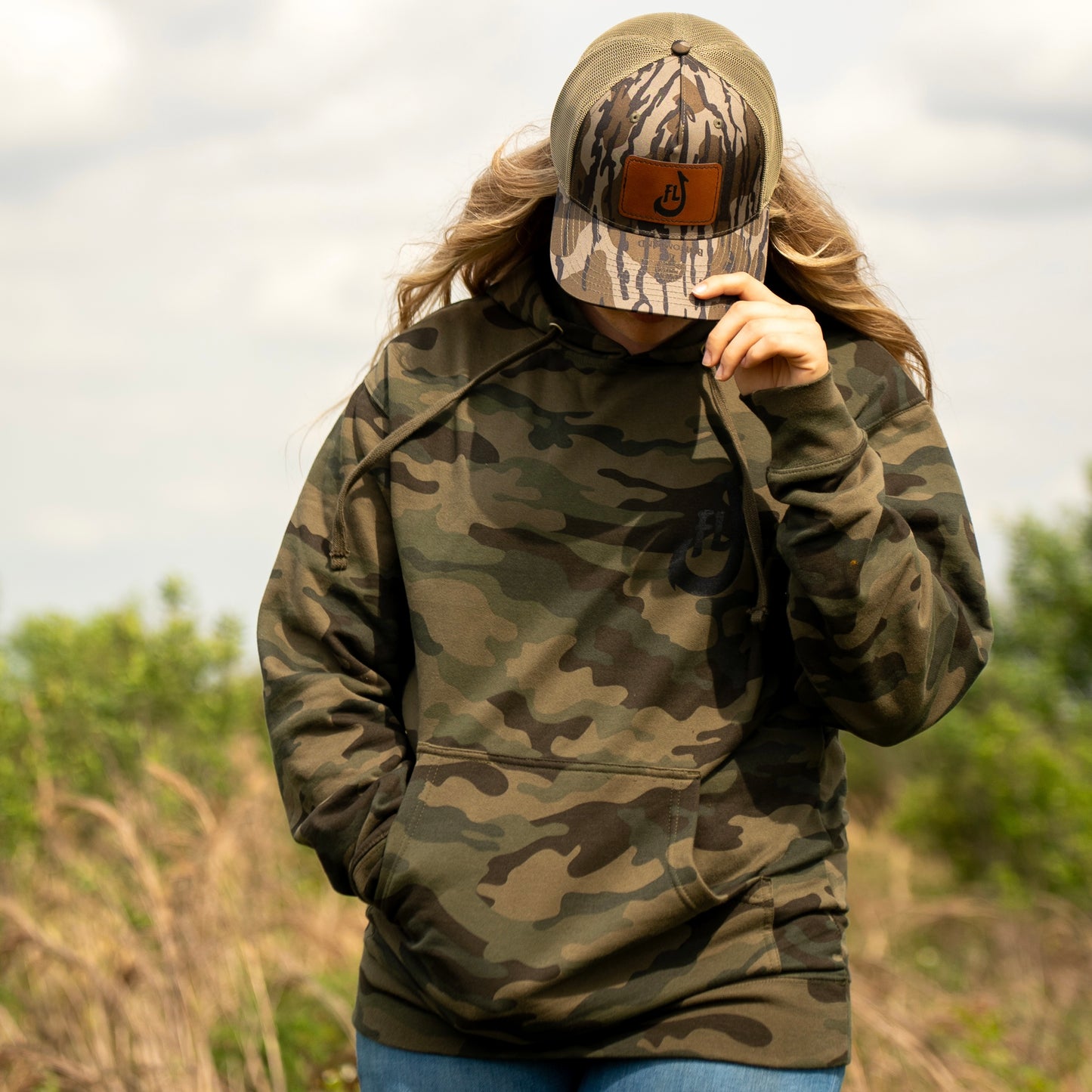 FLJ Snapback Camo Hat