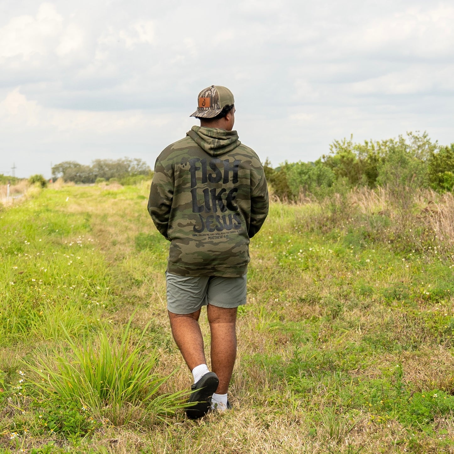 FishLikeJesus Camo Hoodie