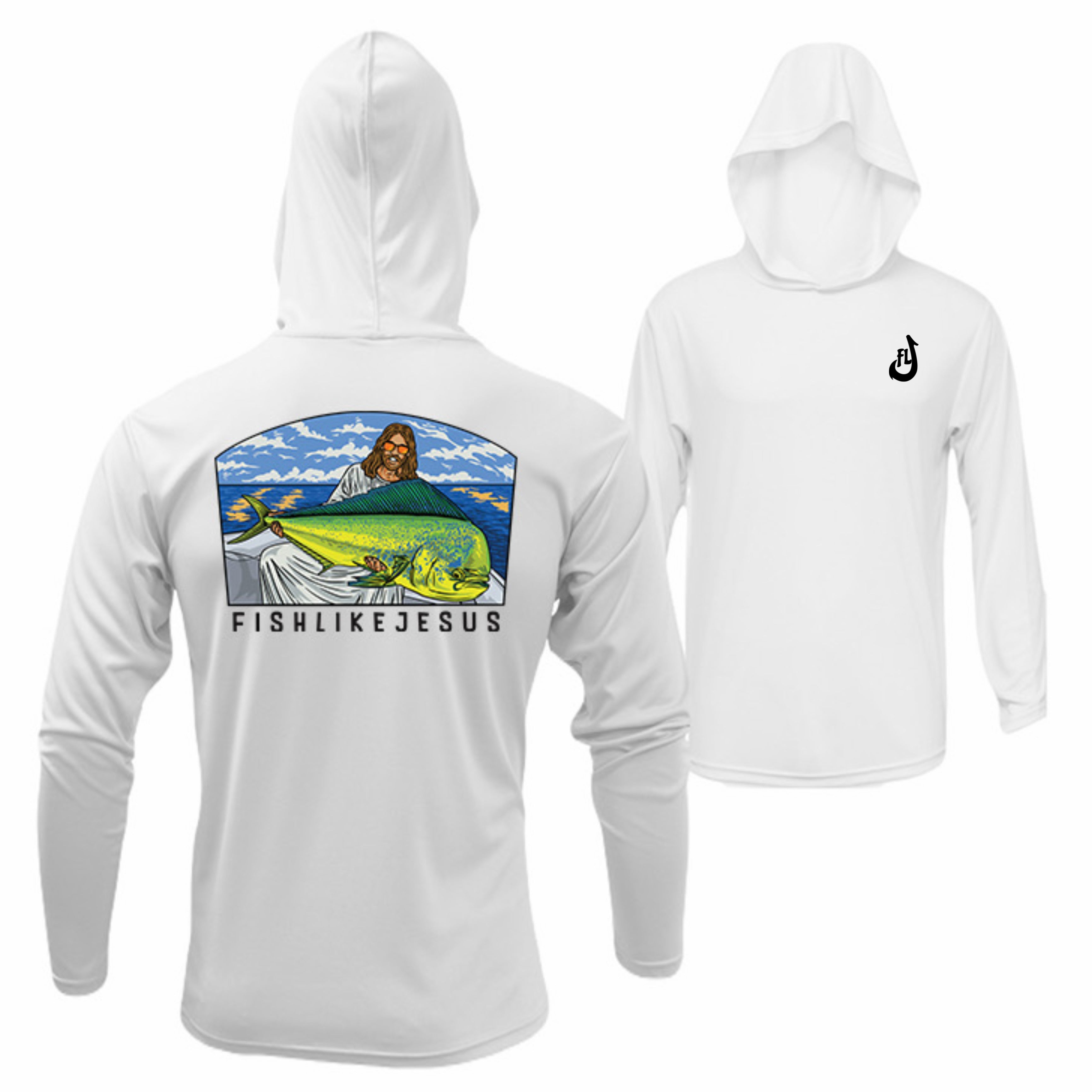 JC Mahi Hooded Long Sleeve – FishLikeJesus