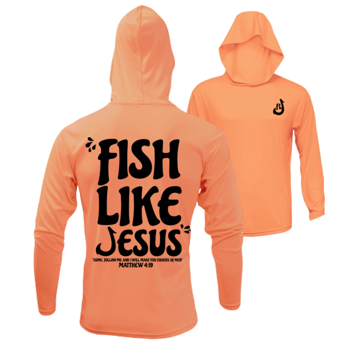 FishLikeJesus Hooded Long Sleeve