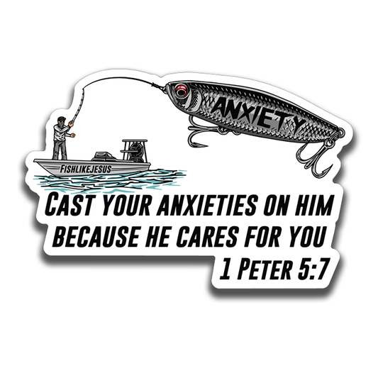 Cast Your Anxiety Sticker