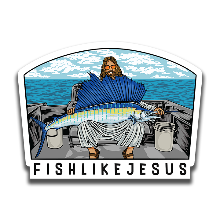 JC Sailfish Boat Sticker