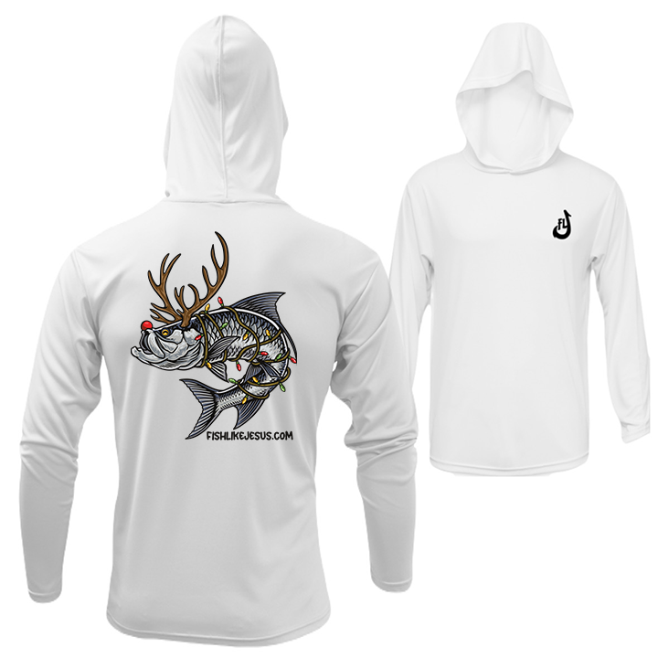 Xmas Tarpon Hooded Long Sleeve