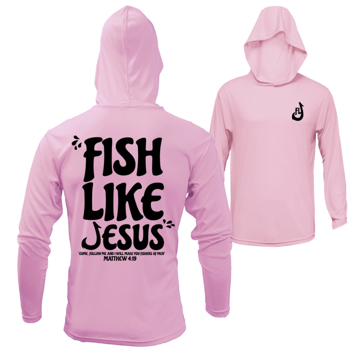 FishLikeJesus UV Pro Long Sleeve Hoodie