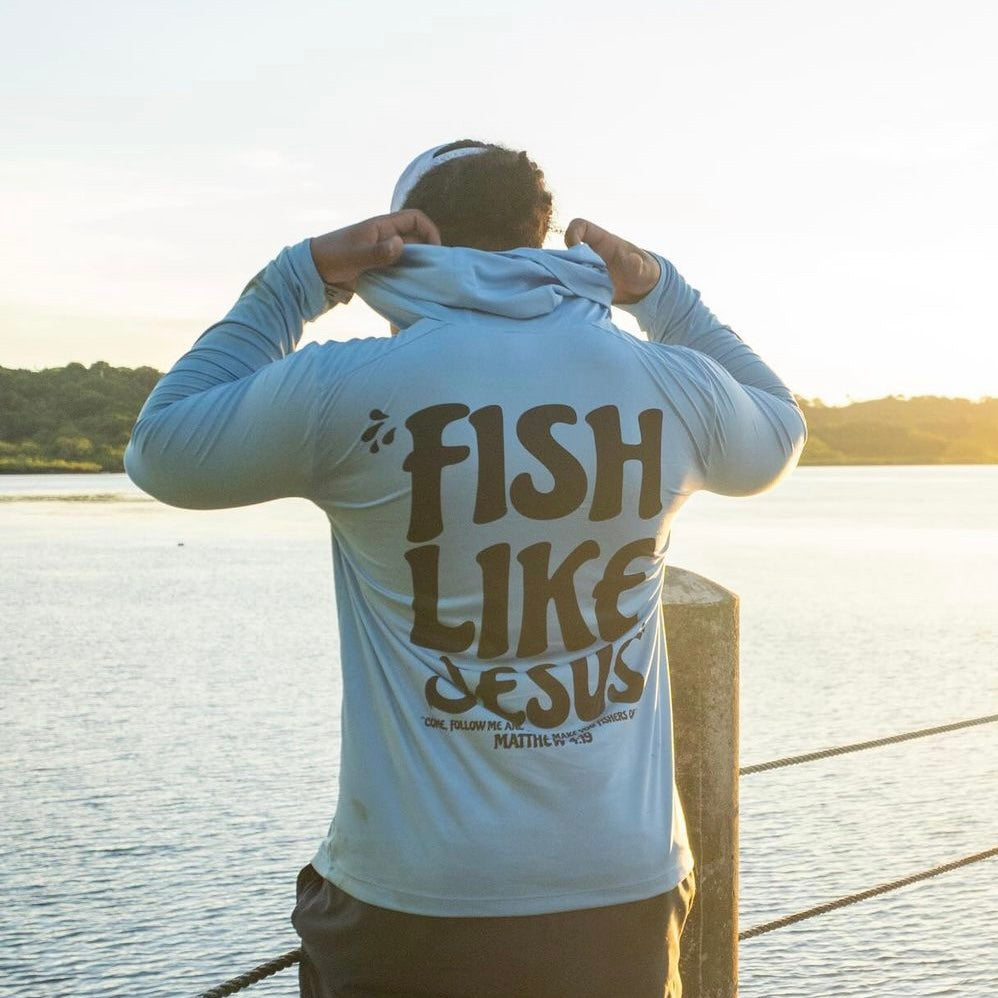 FishLikeJesus UV Pro Long Sleeve Hoodie