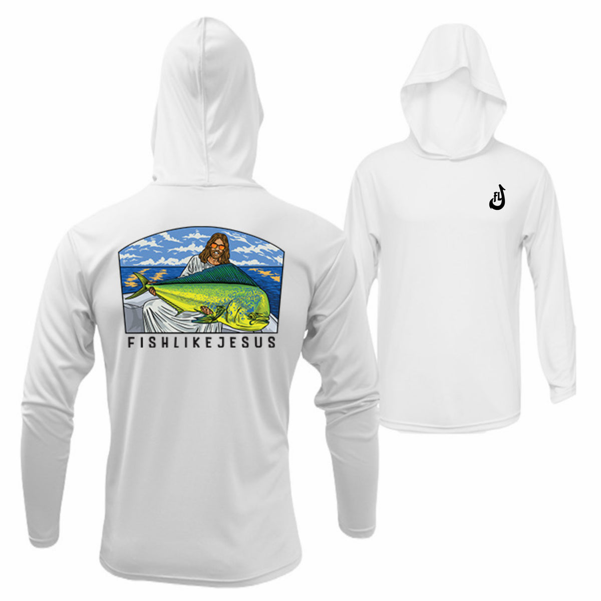 JC Mahi Hooded Long Sleeve – FishLikeJesus