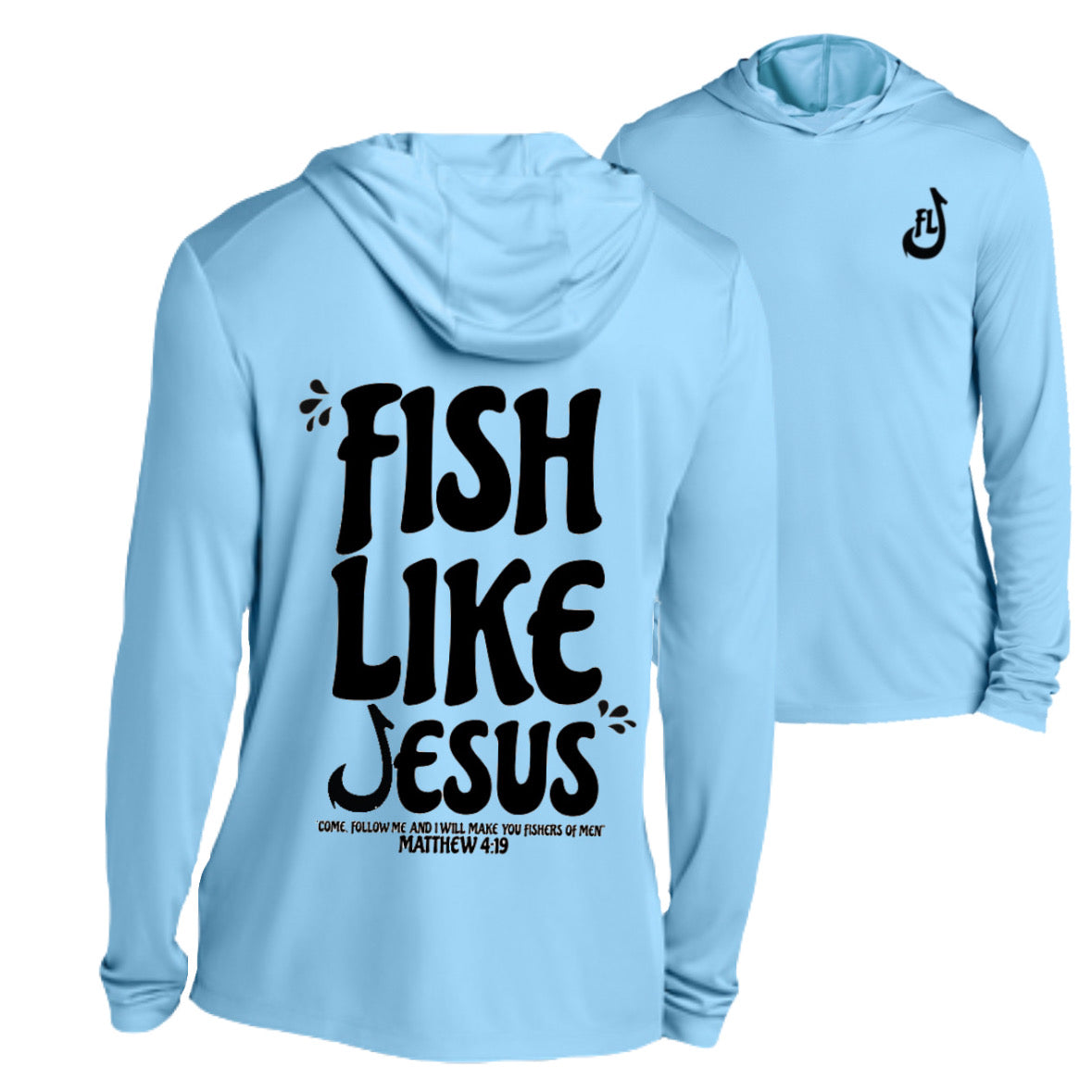 FishLikeJesus UV Pro Long Sleeve Hoodie