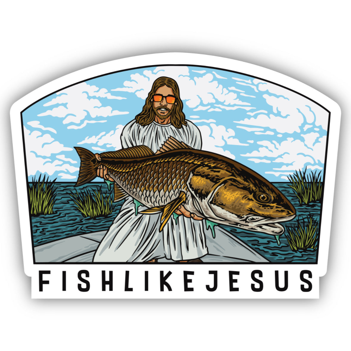 JC Inshore Redfish Sticker