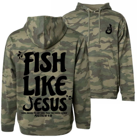 FishLikeJesus Camo Hoodie