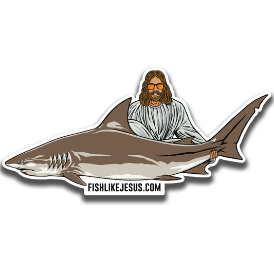 JC Bull Shark Sticker