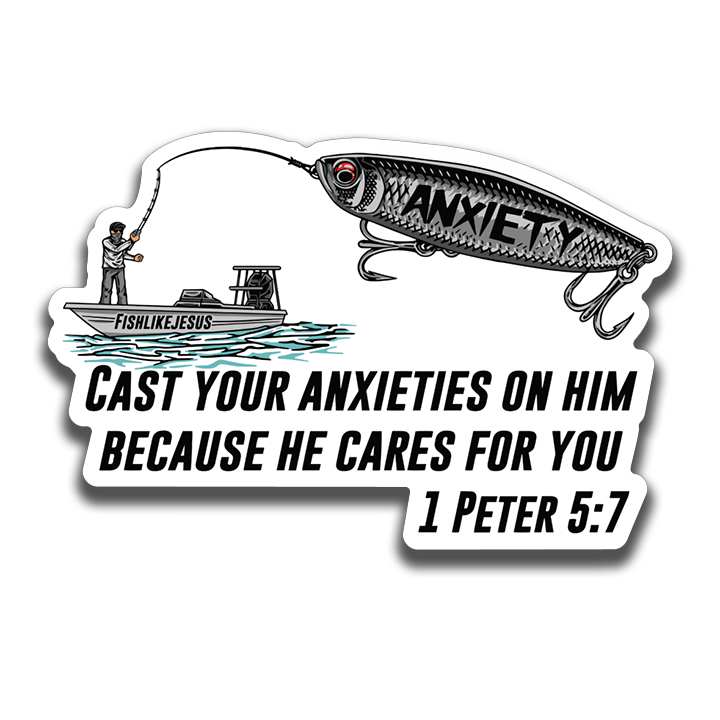 Cast Your Anxiety Sticker